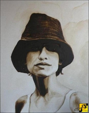 portret w sepii