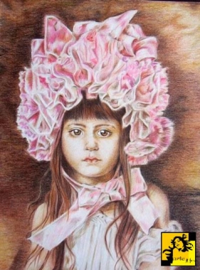 The Pink Bonnet wg. A. Harlamoffa