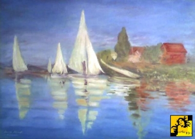 REGATA AT ARGENTEUIL (1872)wg obrazu C.MONET