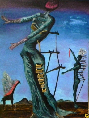  Salvador Dali Płonąca Żyrafa