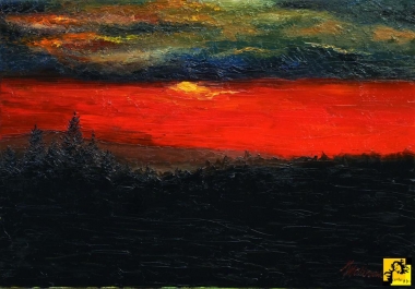 Podkarpacie - Un coucher de soleil