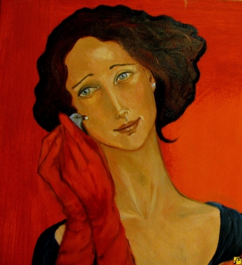 Kobieta w czerwieni