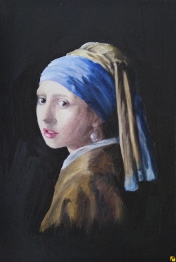 Jan Vermeer, Dziewczyna z Perłą, 1665r, kopia