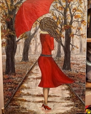 Czerwona parasolka
