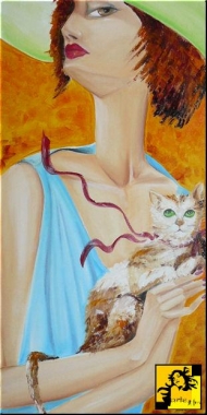 Kobieta z kotem