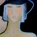 Dama w czarnym kapeluszu