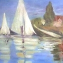 REGATA AT ARGENTEUIL (1872)wg obrazu C.MONET