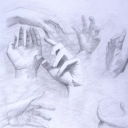 Kompozycja z dłoni