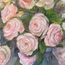 roze w wazonie