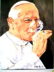 Papież i łyk winka