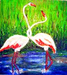 flamingi na godach