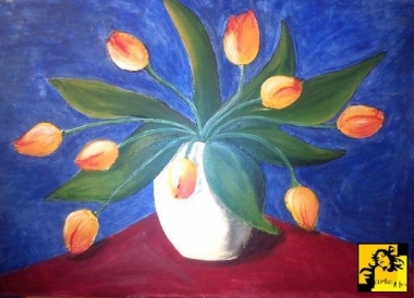 Tulipany w wazonie