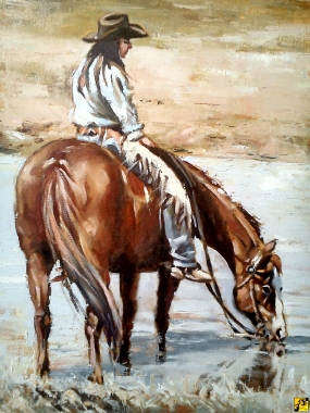 young cowgirl