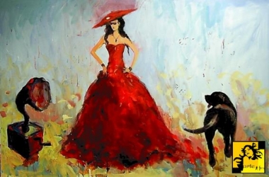 Dama i jej pies....