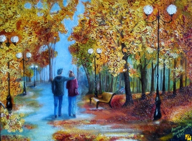 Park jesienią
