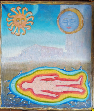 Pejzaż z aurą człowieka