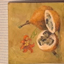 Martwa natura z owocami i kwiatem