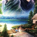 Village on the river