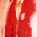 kobieta w czerwieni